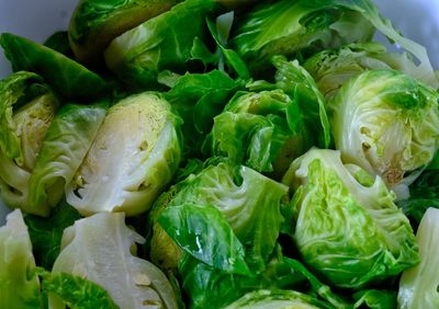 Close-up of chopped vegetables