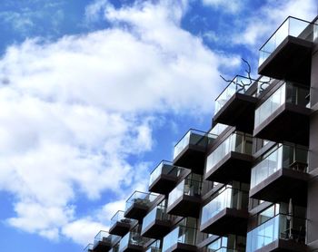 Low angle view of built structure against the sky