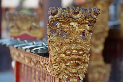 Close-up of a statue