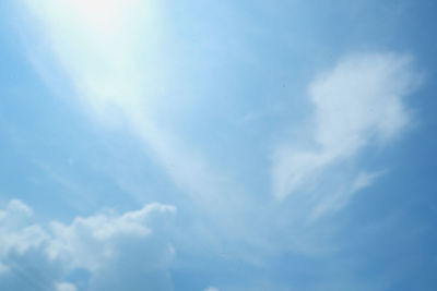 Low angle view of clouds in sky