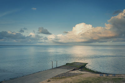 Scenic view of sea against sky