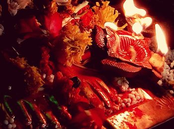 Full frame shot of market stall