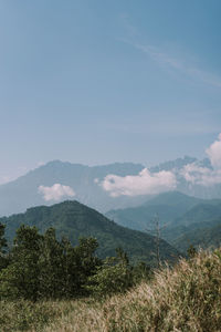 Scenic view of landscape against sky