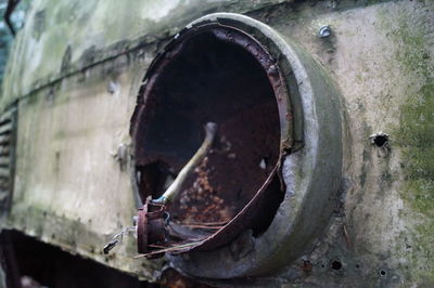 Close-up of rusty metal