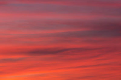 Low angle view of dramatic sky during sunset