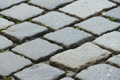 Full frame shot of cobblestone street