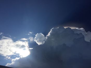 Low angle view of clouds in sky