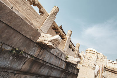 Low angle view of statue