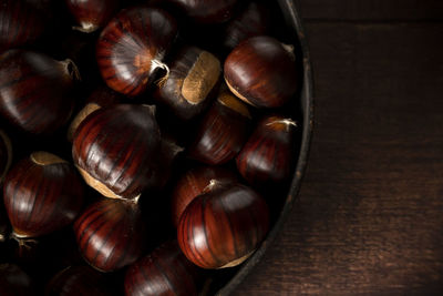 Close-up of chestnuts