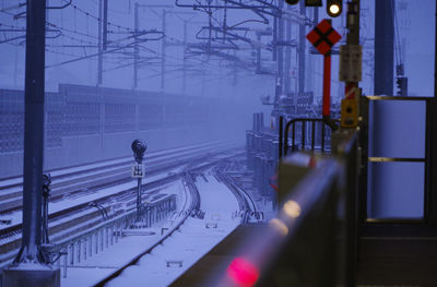 Train at railroad station