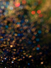 Full frame shot of defocused lights