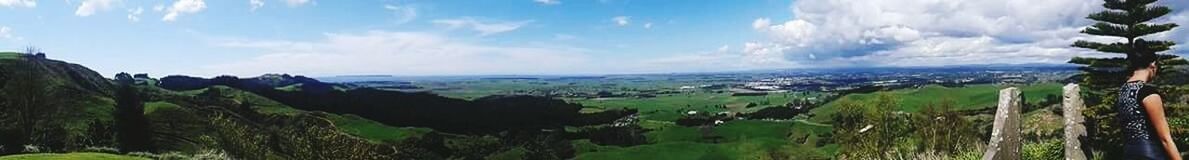 Panoramic view of landscape against sky