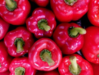 Full frame shot of red tomatoes