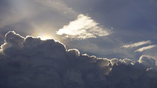 Low angle view of clouds in sky