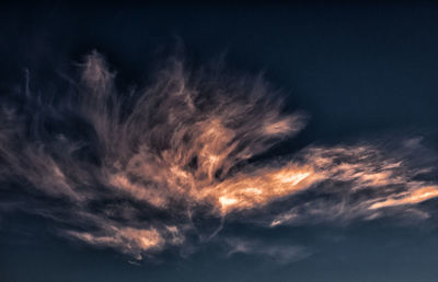 Low angle view of dramatic sky