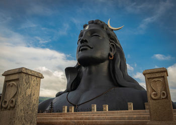 Adiyogi shiva statue from unique different perspectives