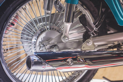 High angle view of bicycles