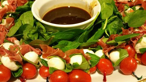 Close-up of food in plate