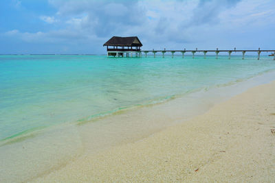 Lifeguard hut on beach