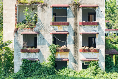 Low angle view of old building