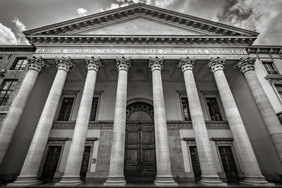 Low angle view of building against sky