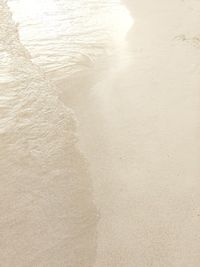High angle view of beach