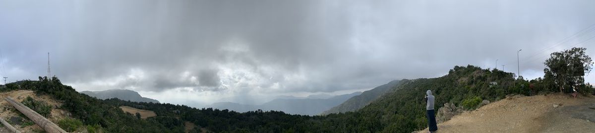 Panoramic view of landscape against sky