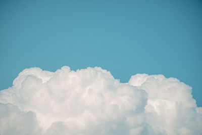 Low angle view of clouds in blue sky