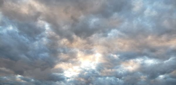 Low angle view of clouds in sky