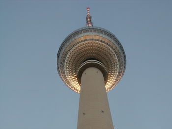 Low angle view of building against clear sky