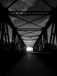 View of suspension bridge