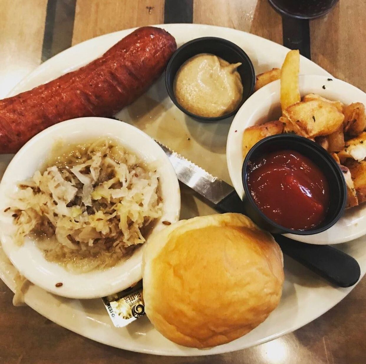 CLOSE-UP OF BREAKFAST ON TABLE