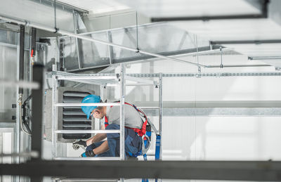 Woman working in factory