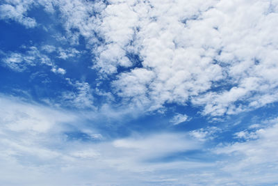 Low angle view of clouds in sky