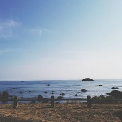 Scenic view of sea against sky