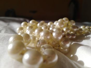 Close-up of ice cream on table