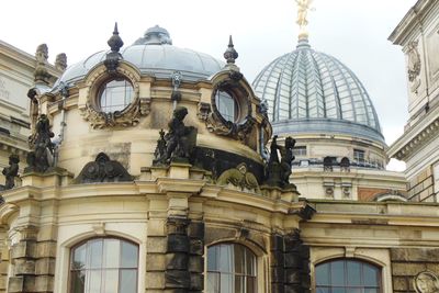 Low angle view of historic building against sky