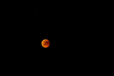 View of moon at night