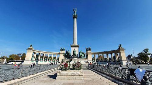 View of monument against clear sky