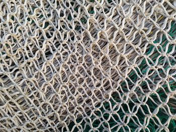 Full frame shot of fishing net