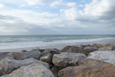 Scenic view of sea against sky