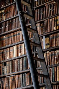 Full frame shot of books in library