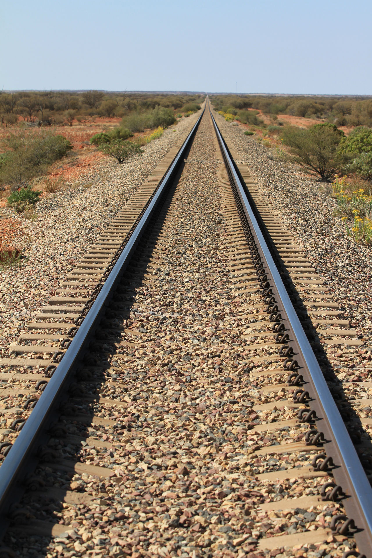 Rocks on trainline