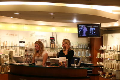 Women sitting in restaurant