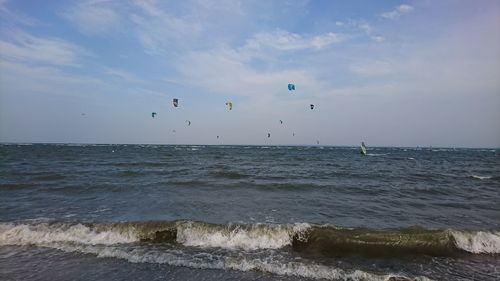 Scenic view of sea against sky