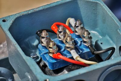 Close-up of machine part