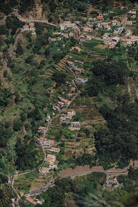 High angle view of townscape