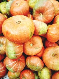 Full frame shot of apples for sale at market