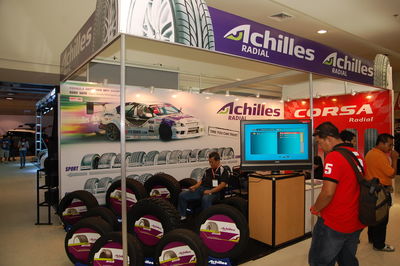 People standing in illuminated store
