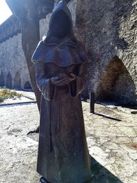 Close-up of statue against plants